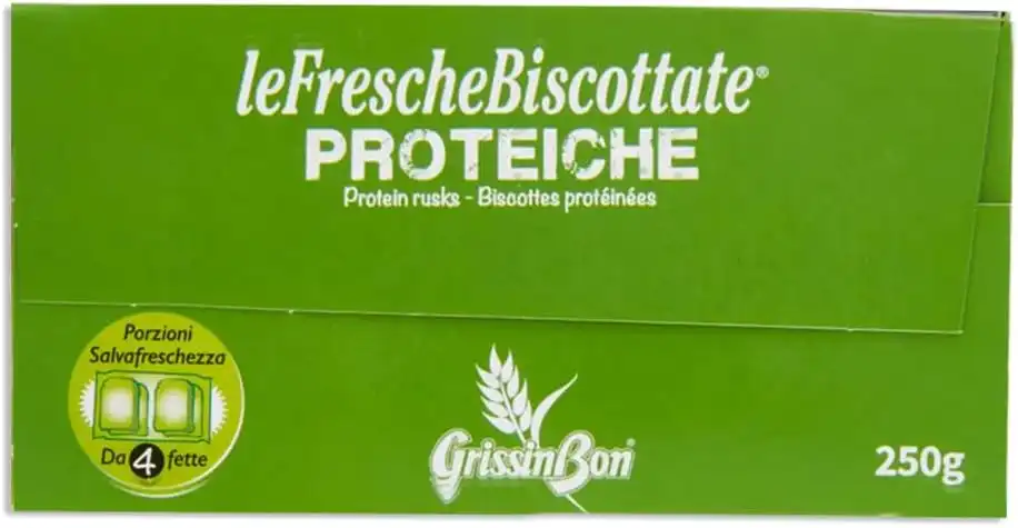 GrissinBon Le Fresche Biscottate Proteiche 8x250g Porzioni Salva Freschezza