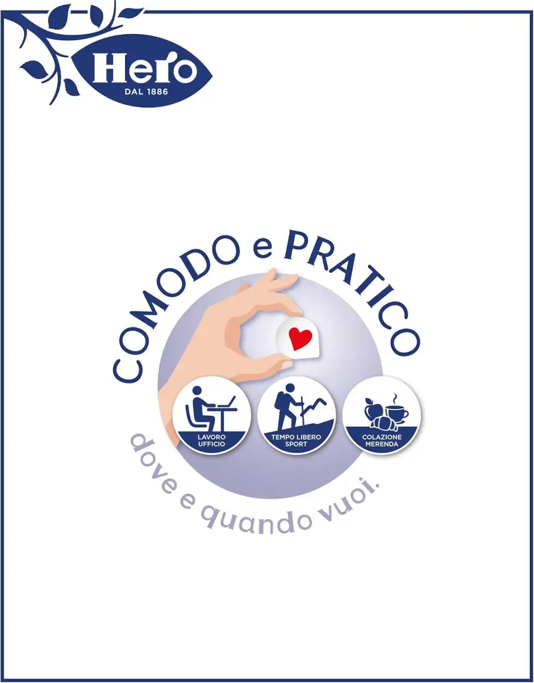 Hero Poker Miele Monoporzione 15x100g, Millefiori Alta Qualità Senza Conservanti