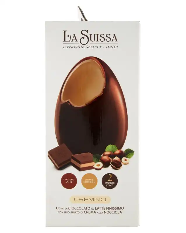 Uovo Pasqua La Suissa 350g – Cioccolato Cremino con Sorpresa