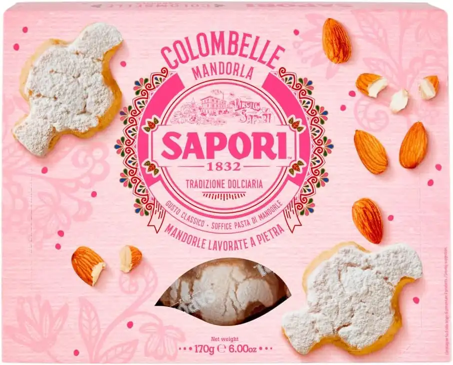 Sapori Colombelle Mandorla 170g Dolci Pasquali Biscotti Morbidi Toscani