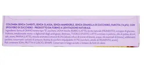 12x Bauli Mini Colomba Limoncè 100g Dolce Pasquale Soffice con Crema al Limone