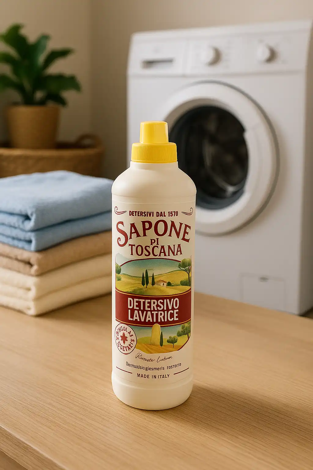 4x Sapone di Toscana Lavatrice 1L – 160 Lavaggi di Pulito e Profumo Intenso