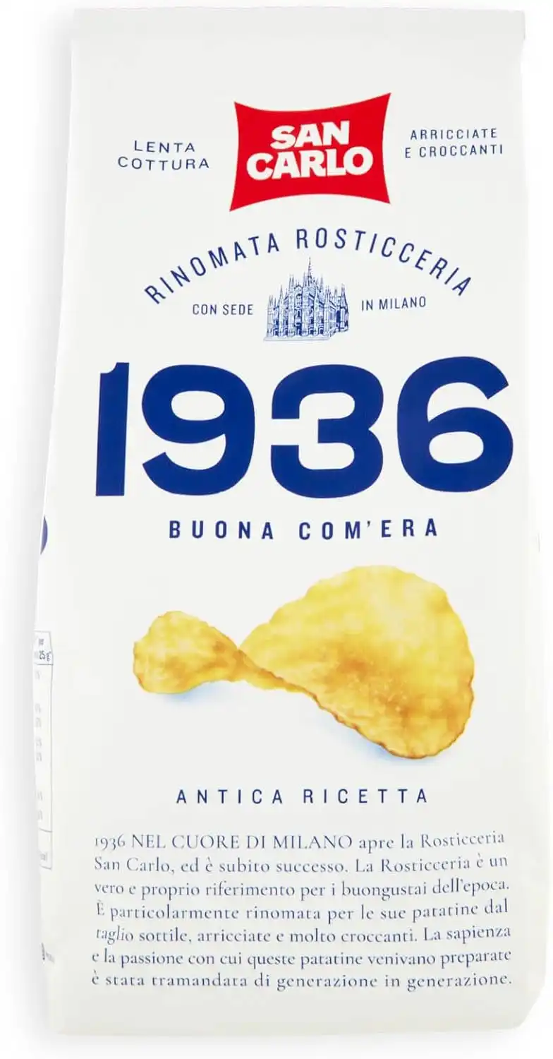 3X San Carlo 1936 Patatine Antica Ricetta Arricciate Senza Glutine 150g