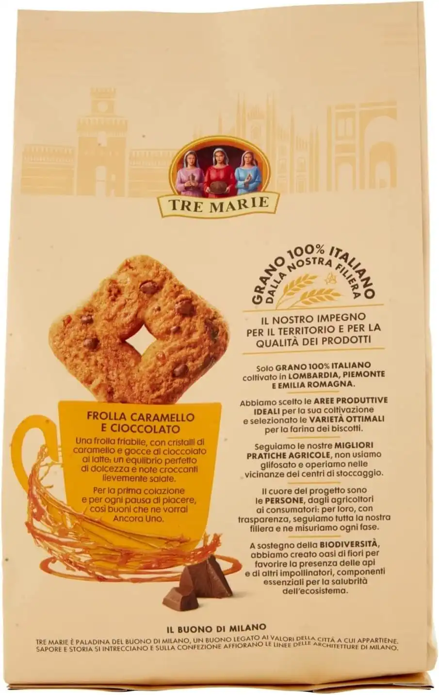 5x Tre Marie Biscotti Ancora Uno Caramello e Cioccolato 300g Grano Italiano