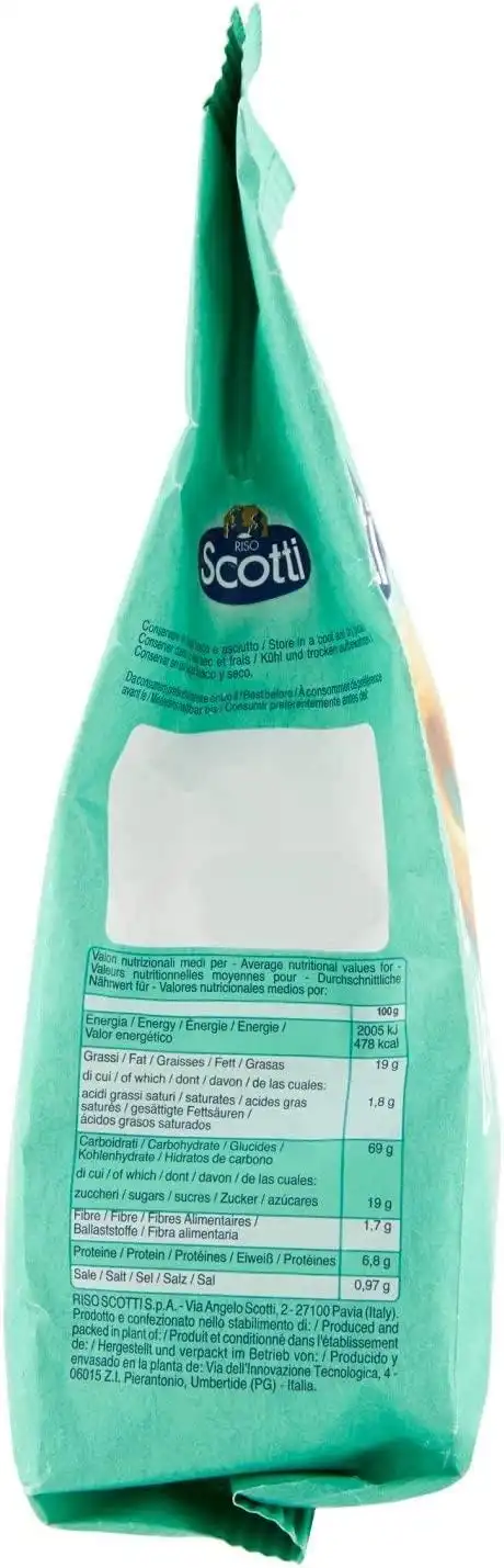 3x Frollini con Riso Senza Lattosio 350g Biscotti Scotti Colazione Leggeri