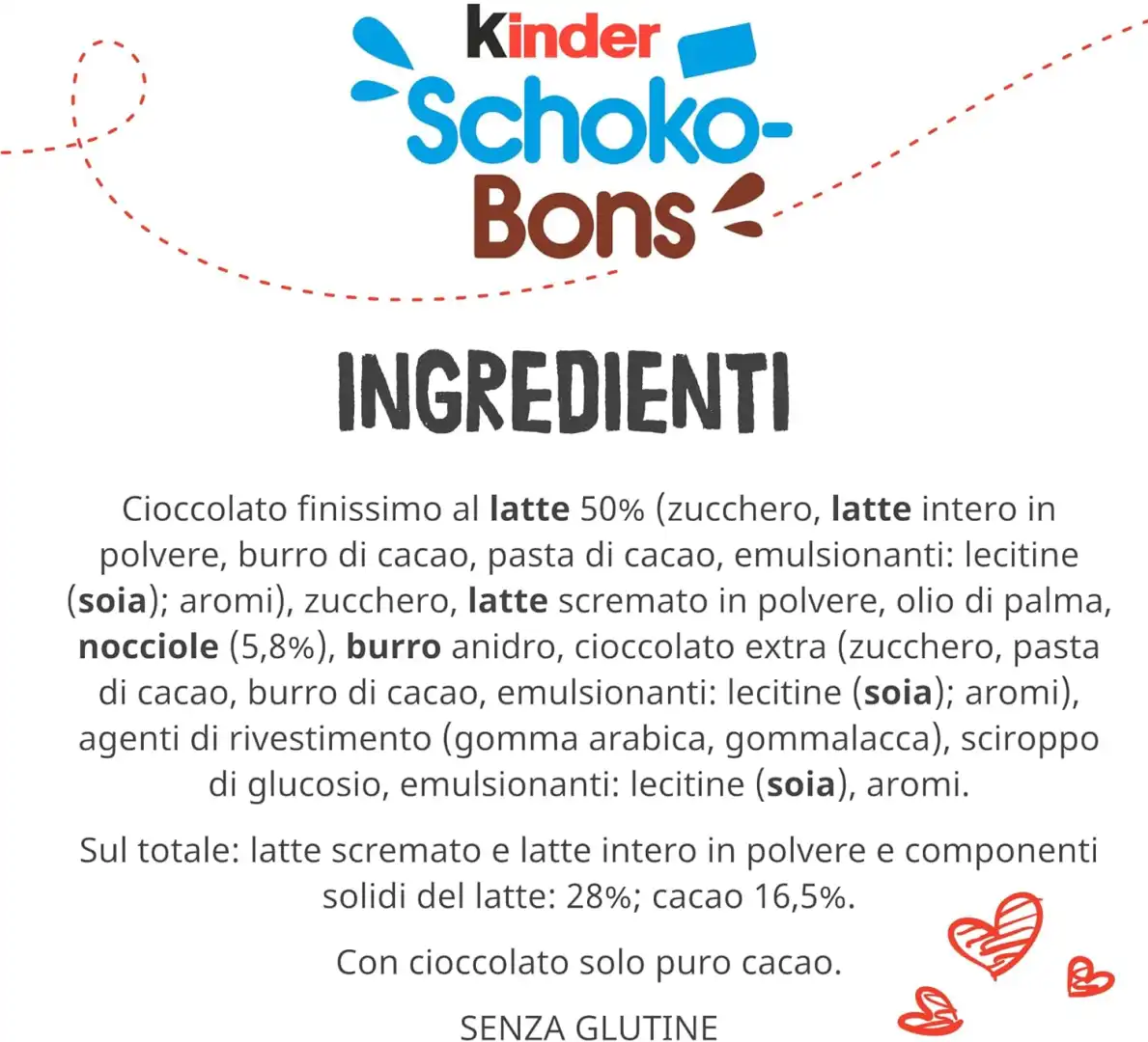 Kinder Schoko-Bons Cioccolatini al Latte con Nocciole - 12x46g Senza Glutine