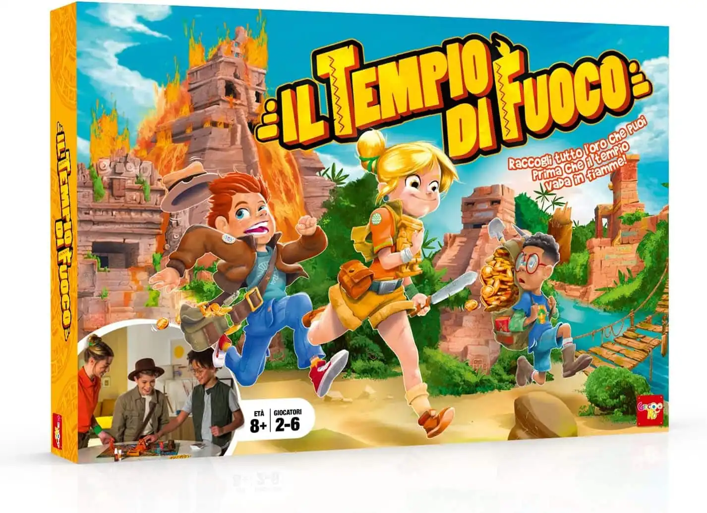 Gioco da Tavola Il tempio di Fuoco Per Piccoli e Grandi Esploratore 8+ da 2 a 6