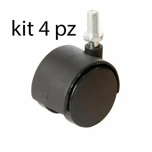 Kit 4 ruote rotelle per stufa stufe carrelli carrello girevoli anti tiraccia