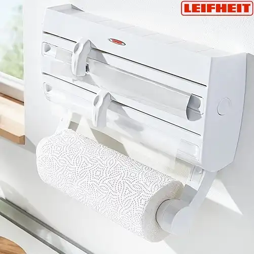 Porta Rotolo Portarotolo A Parete Da Cucina Per 3 Rotoli Scottex Carta Alluminio