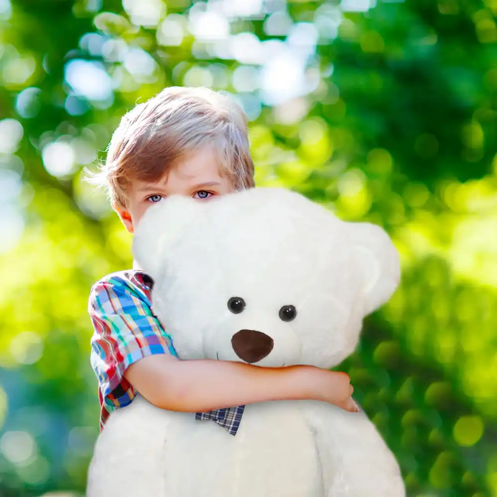 Peluche Orso Gigante XXL Alto 120cm Pupazzo Bambini Orsacchiotto Morbido Crema