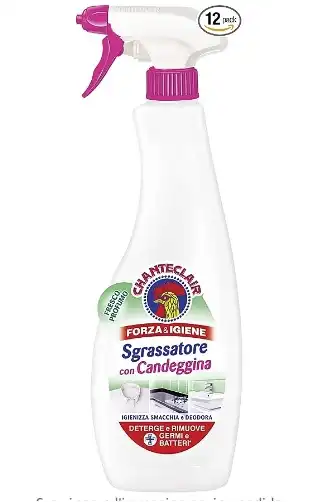 12 Flaconi da 625ml Chatenclair Sgrassatore con Candeggina Fresco Profumo