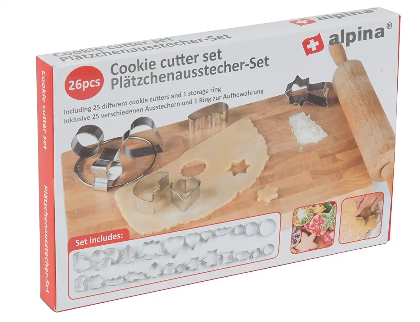 25 Forme Formine Stampi Stampini Per Biscotti Pasticceria Cuore Stella Albero