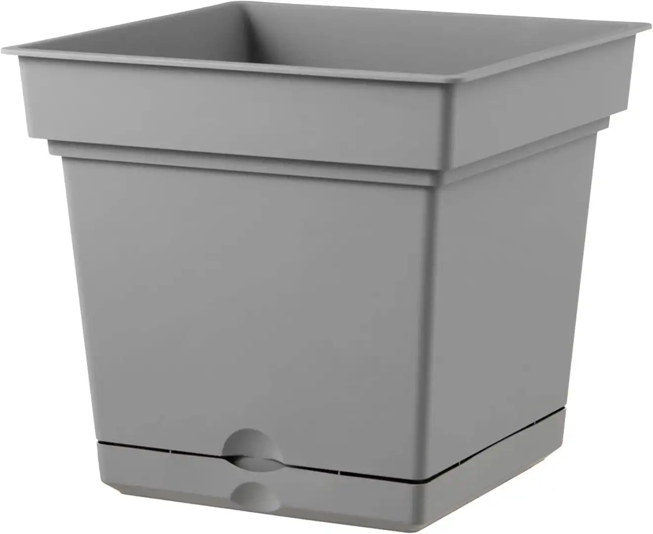 Vaso Quadrato Still Elements 38 Fog Grey in Plastica Riciclabile 38x38xh38cm