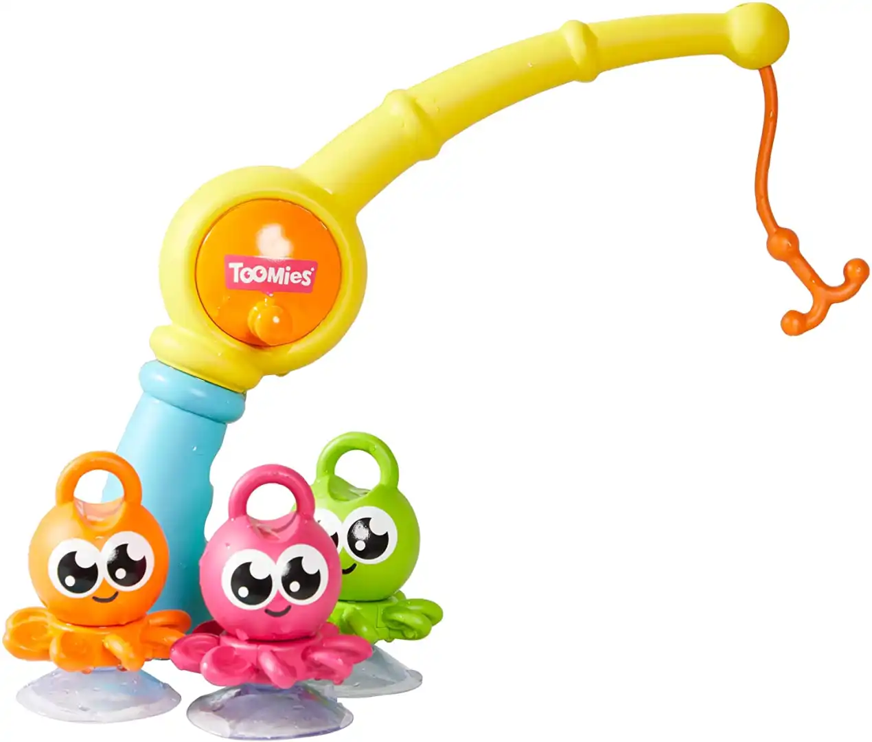 Gioco Pesca Bambini per Bagnetto Toomies 3 in 1 Canna da Pesca con Polipi
