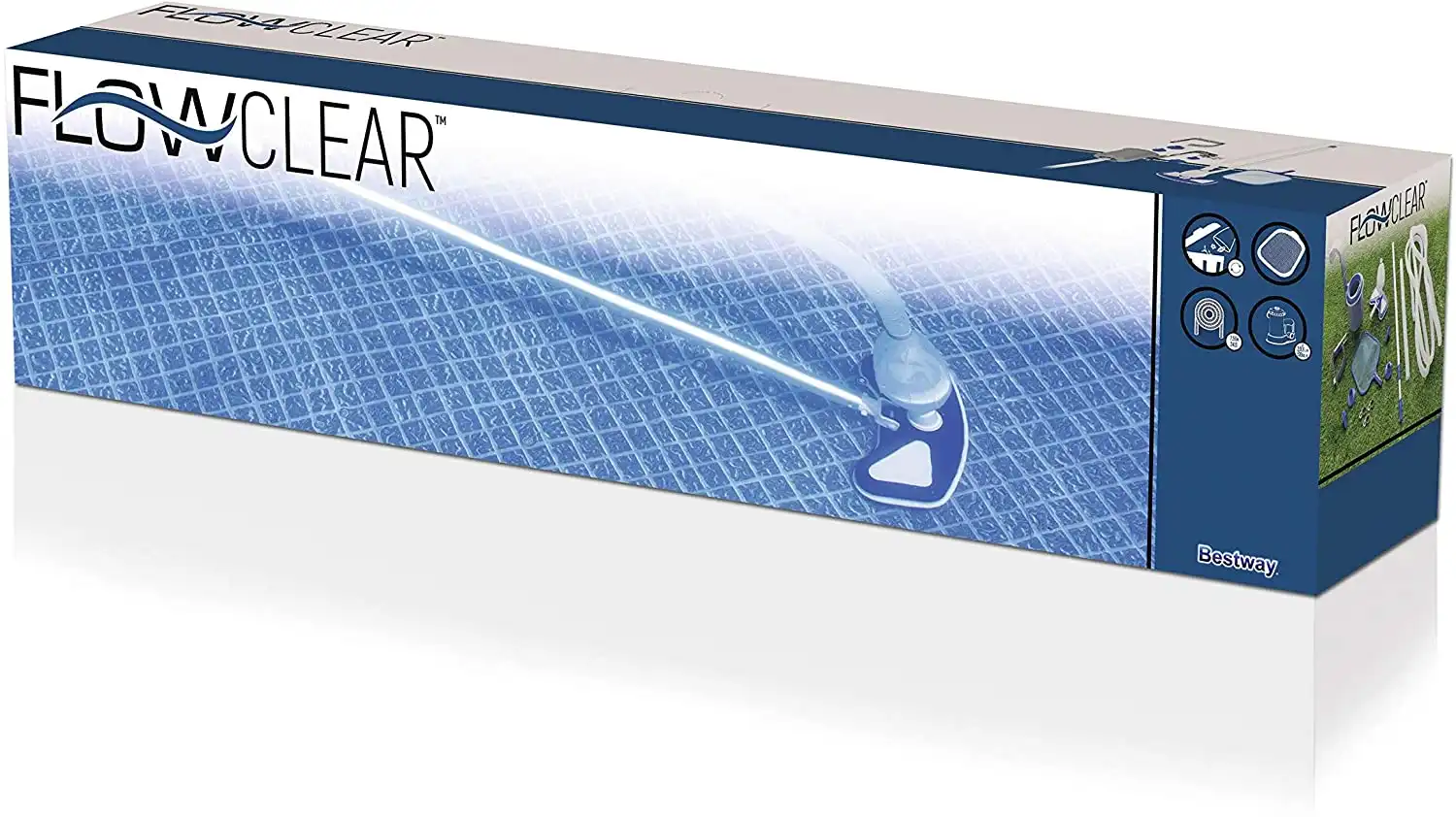Kit di Pulizia Flowclear Deluxe Per Piscine Fuori Terra Aspirazione Fondo 2,79m