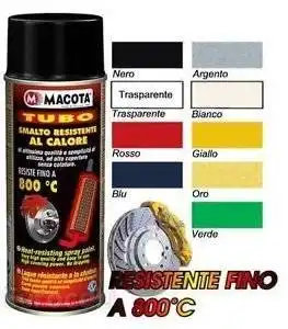 MACOTA Alte Temperature Vernice Spray Pinze Freno Marmitte Tuning Tubo Verde