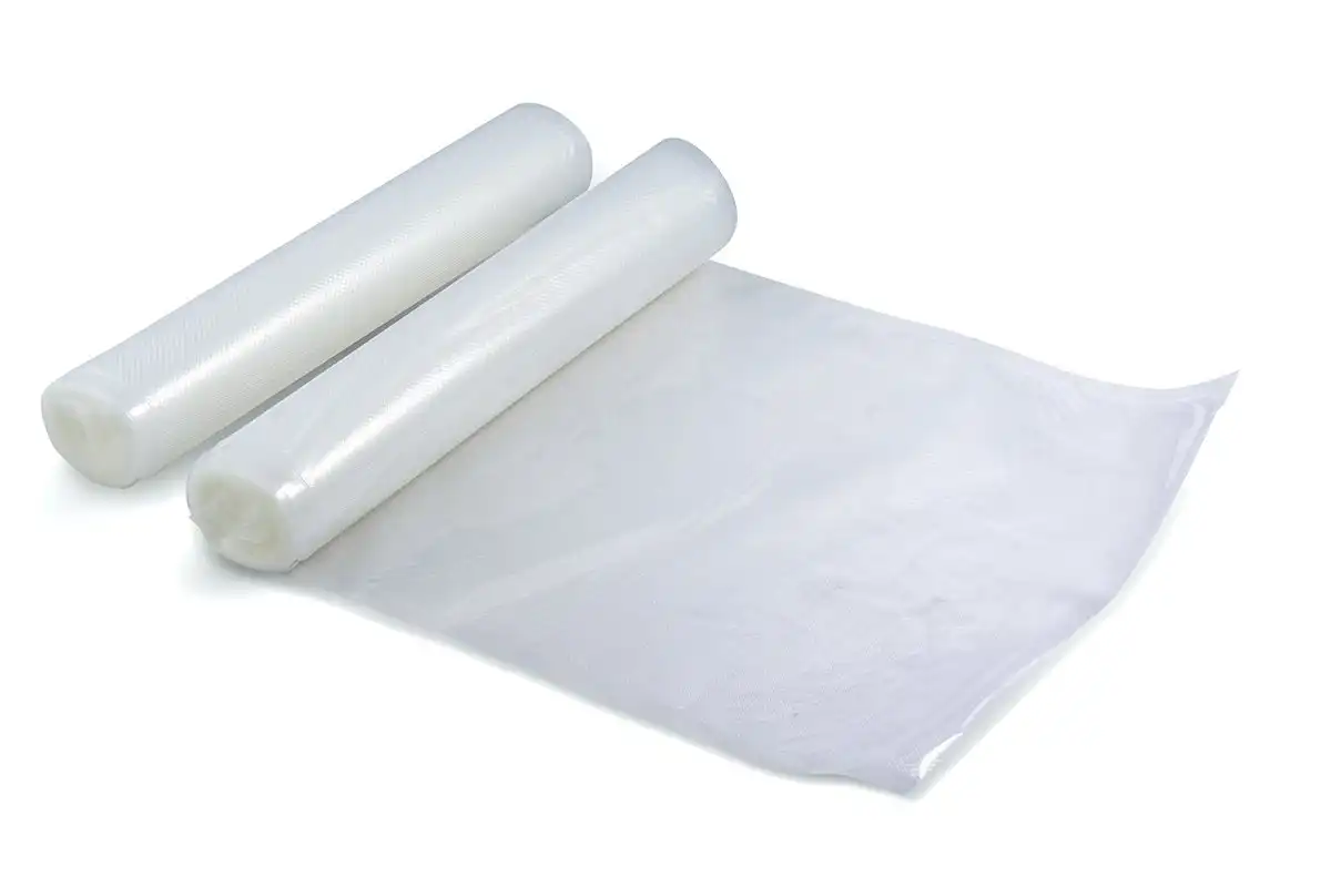 Sacchetti Goffrati per Sottovuoto 15x600 cm 105 Micron 2 Rotoli Trasparente