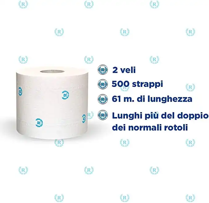 24 Maxi Rotoli Rotoloni Regina Carta Igienica 500 Strappi 2 Veli 61 Metri