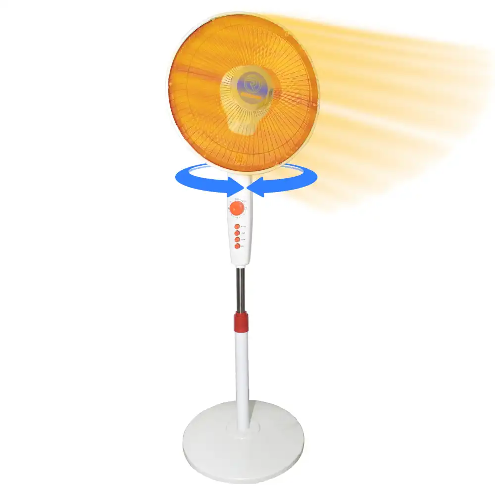 Stufa Con Rotazione a 90 Gradi Stufetta Oscillante al Carbonio 900W