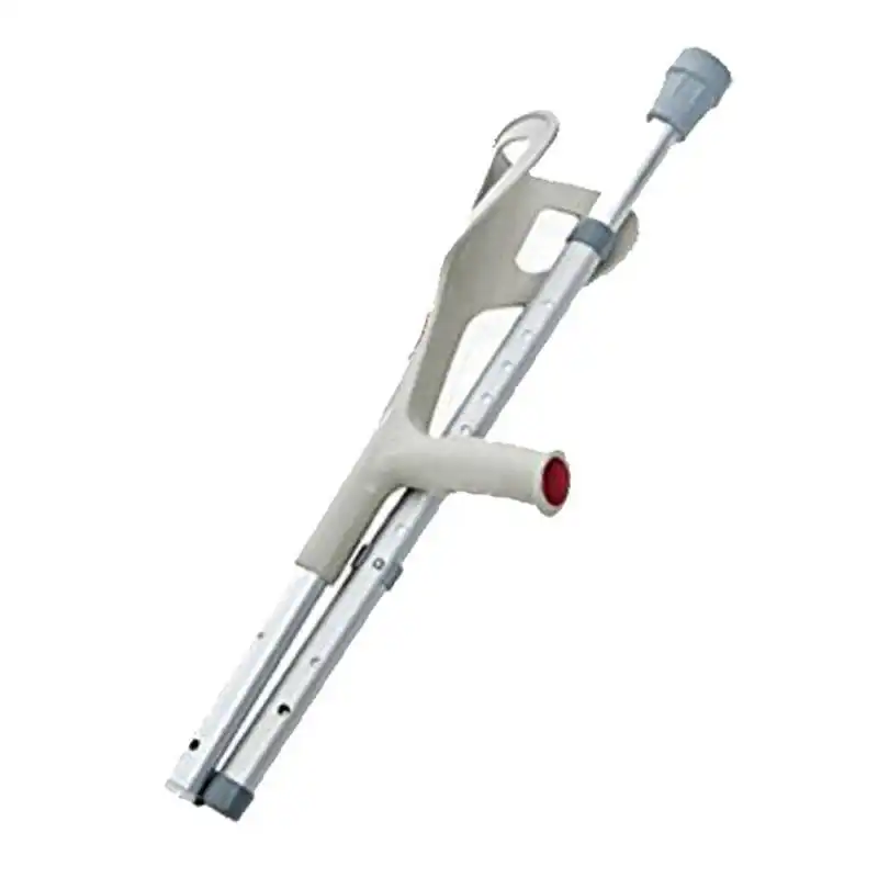 Coppia di Stampelle per Deambulanti Canadese Pieghevole in Alluminio Max 100KG