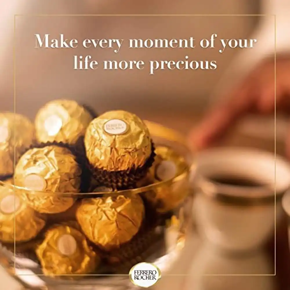 Ferrero Rocher Cioccolato al Latte con Nocciole 300g Confezione Regalo