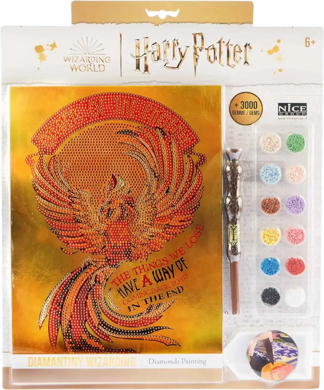 DIAMANTINY Harry Potter Wizarding Stand Together Kit crea il Mosaico 1 Quadro A4