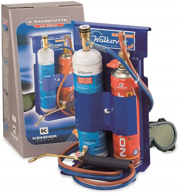 Kit da Saldatura Brasatura e Taglio 3100 Butano Propano e Ossigeno Bomboletta