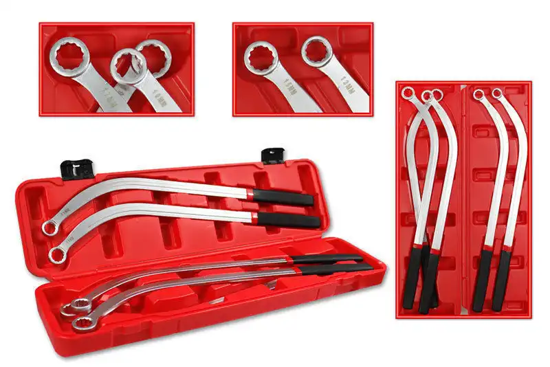 Chiave Tendicinghia Poligonali Per Dadi Puleggia Set 5 Pez 13 15 16 17 19 MM