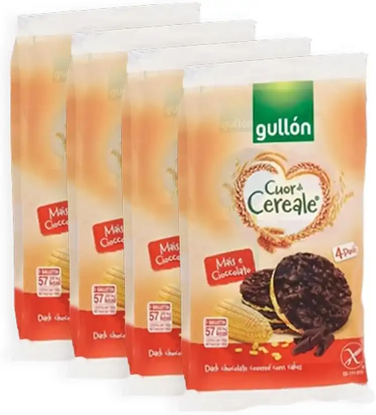 4X Gallette Mais e Cioccolato Fondente Senza Glutine Cuor di Cereale 100g