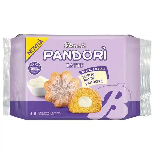 Bauli Pandorì con Crema al Latte 150g – Confezione da 12 Pezzi, Soffice Dolcezza