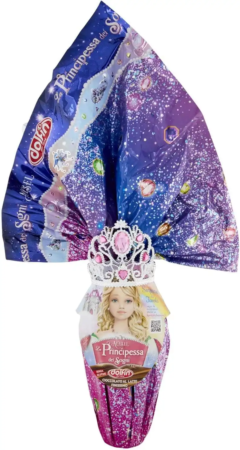 Uovo di Pasqua Principessa dei Sogni Alysel 320g con sorpresa e coroncina