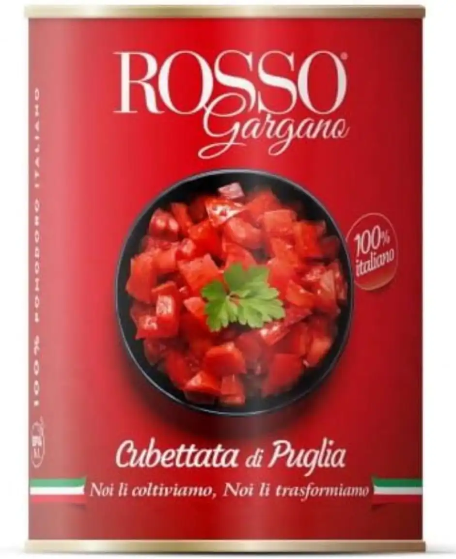 Rosso Gargano Pomodori Dadini Cubettati Puglia 6x400g Qualita Italiana Top