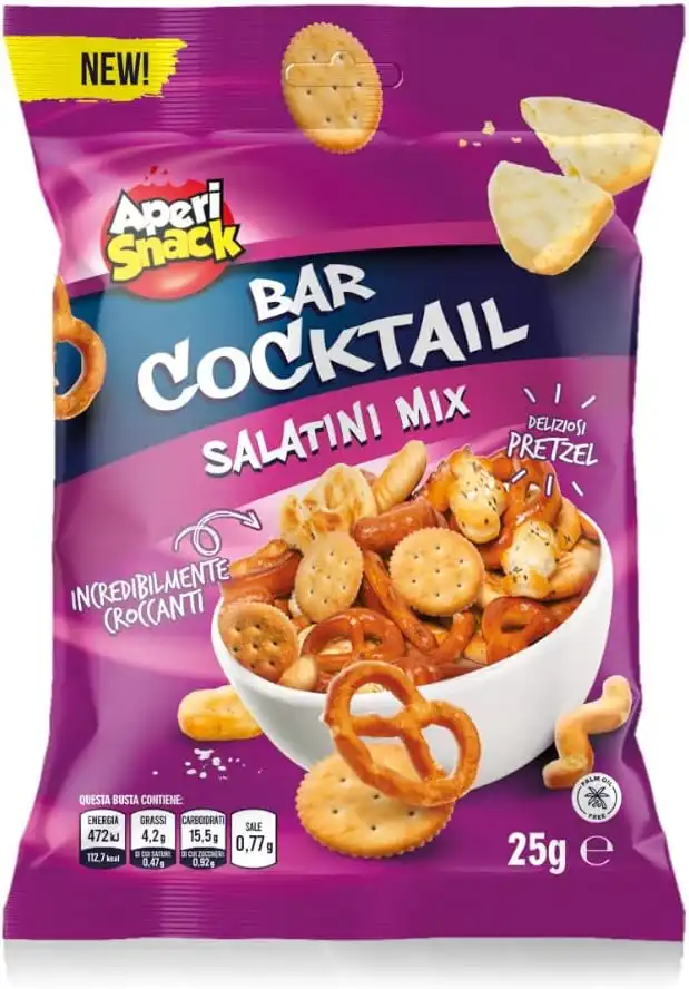 Aperisnack Bar Cocktail 20pz Salatini Misti Monoporzione 25g Aperitivi e Feste