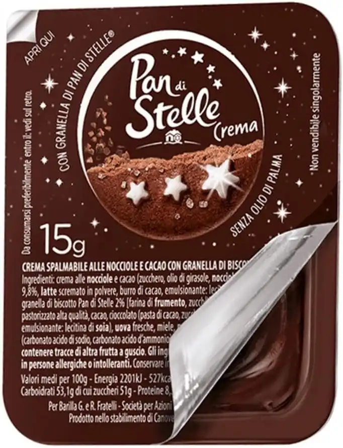 Pan di Stelle Crema 126x15g – Monoporzione Spalmabile per Hotel e Ho.Re.Ca.