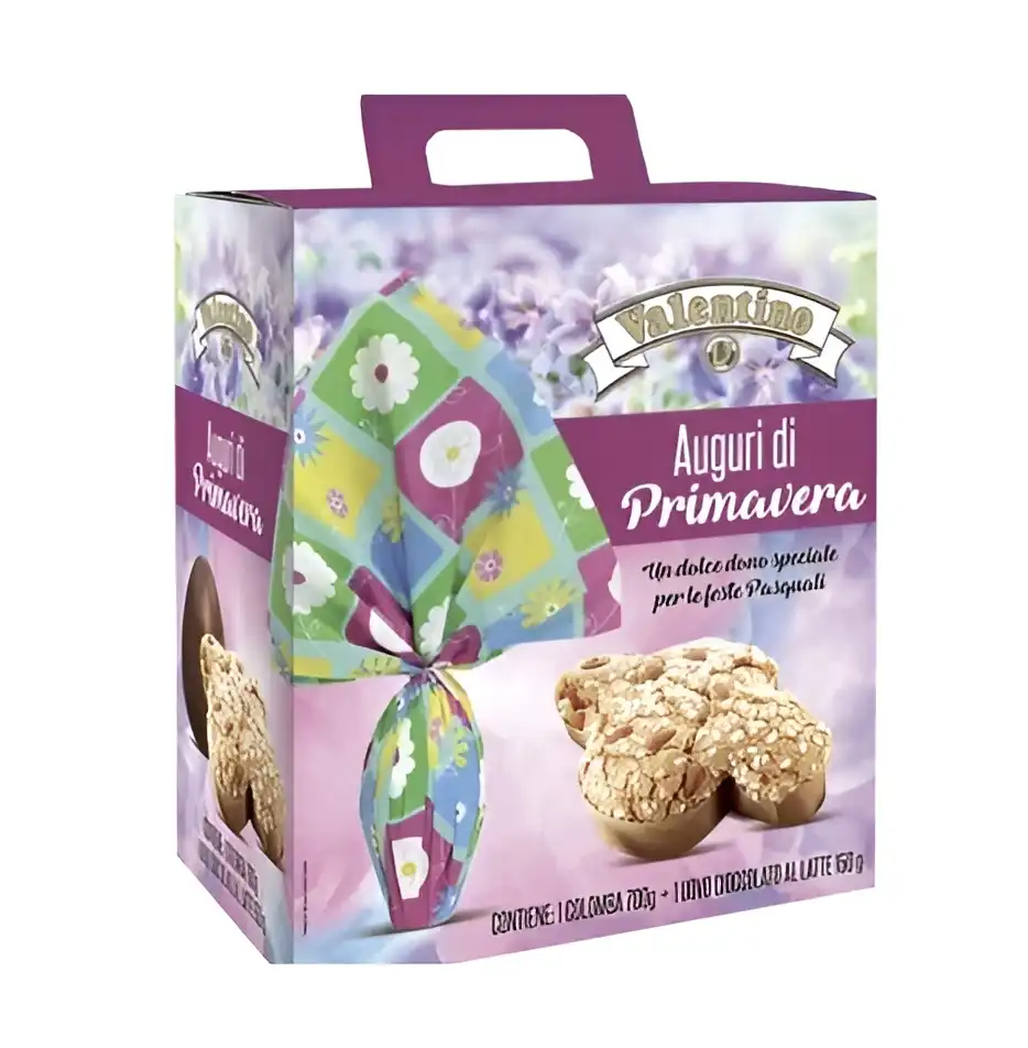 Valentino Auguri di Primavera – Colomba 700g + Uovo al Latte 150g in Gift Box