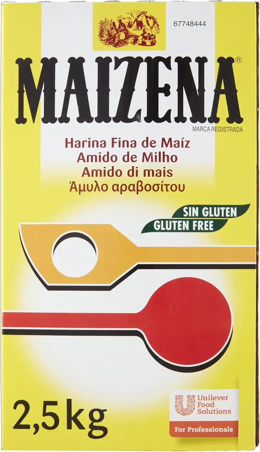 Maizena Amido di Mais 2,5kg – Senza Glutine, Uso Professionale, Alta Qualità