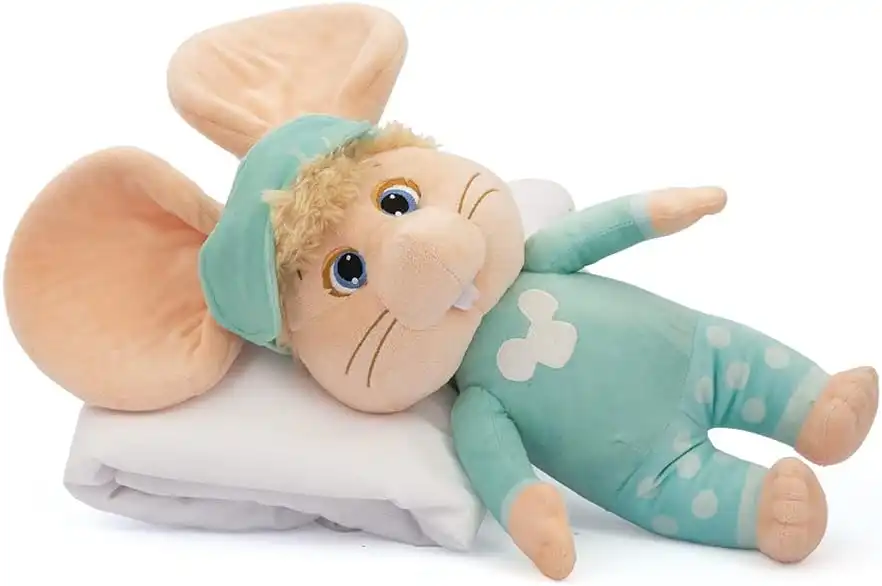 Topo Gigio Buonanotte Peluche parlante Con voce e suoni della nanna 30 cm