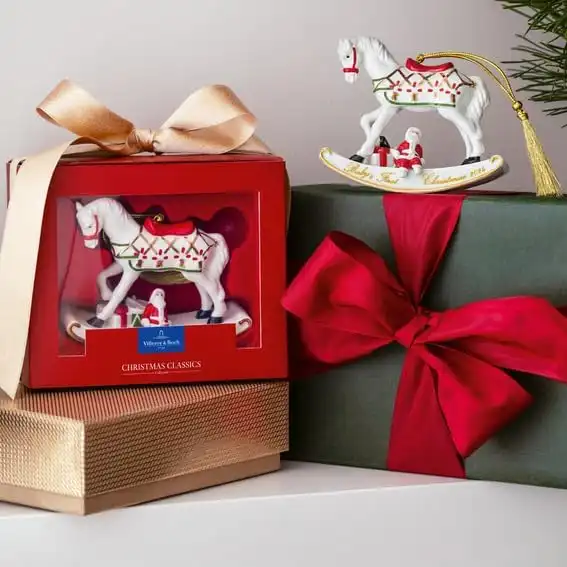 Villeroy & Boch Annual Ornaments Addobbo Albero di Natale Cavallo a Dondolo 7cm