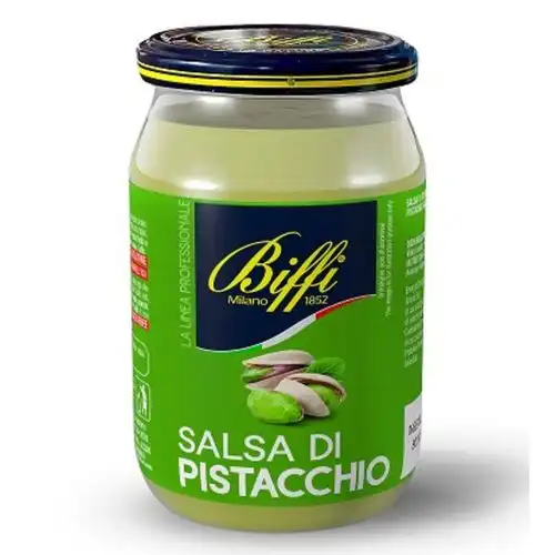 Biffi Salsa di Pistacchio Professionale 480g Vaso per Ricette Gourmet Salate