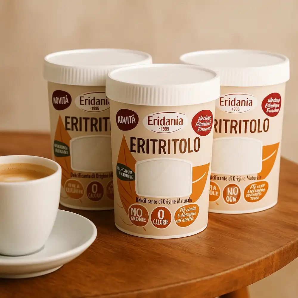 3x Eridania Eritritolo 270g – Naturale, Senza Calorie, Vegan e Gluten Free