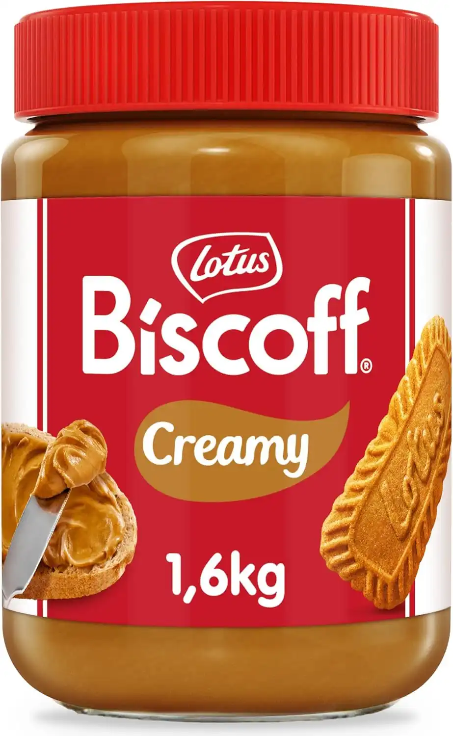 Biscoff Lotus Crema Spalmabile 1,6kg – Gusto Biscotto Caramellato – Vegana