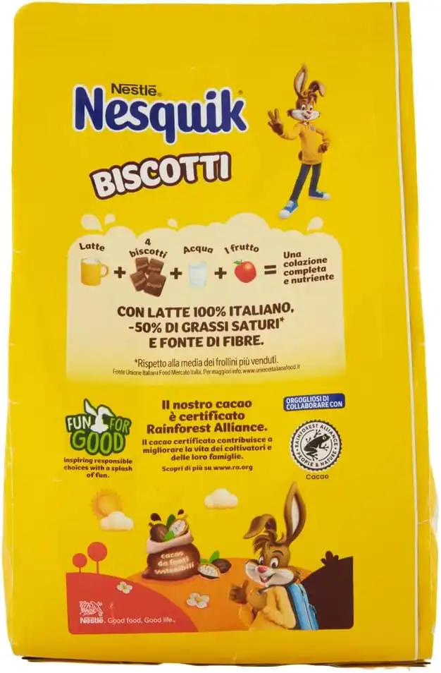 3x Nesquik Biscotti 300g – Cacao e Latte Fresco – Maxi Confezione – Novità