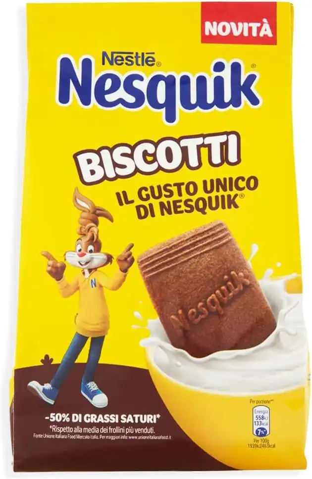 3x Nesquik Biscotti 300g – Cacao e Latte Fresco – Maxi Confezione – Novità