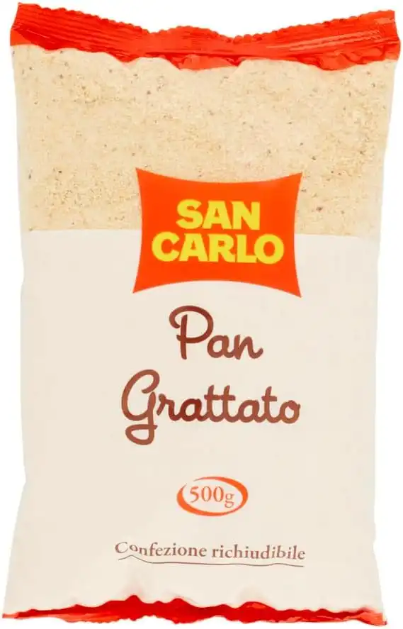 5x San Carlo Pan Grattato 500g – Pane Bianco Essiccato e Grattugiato