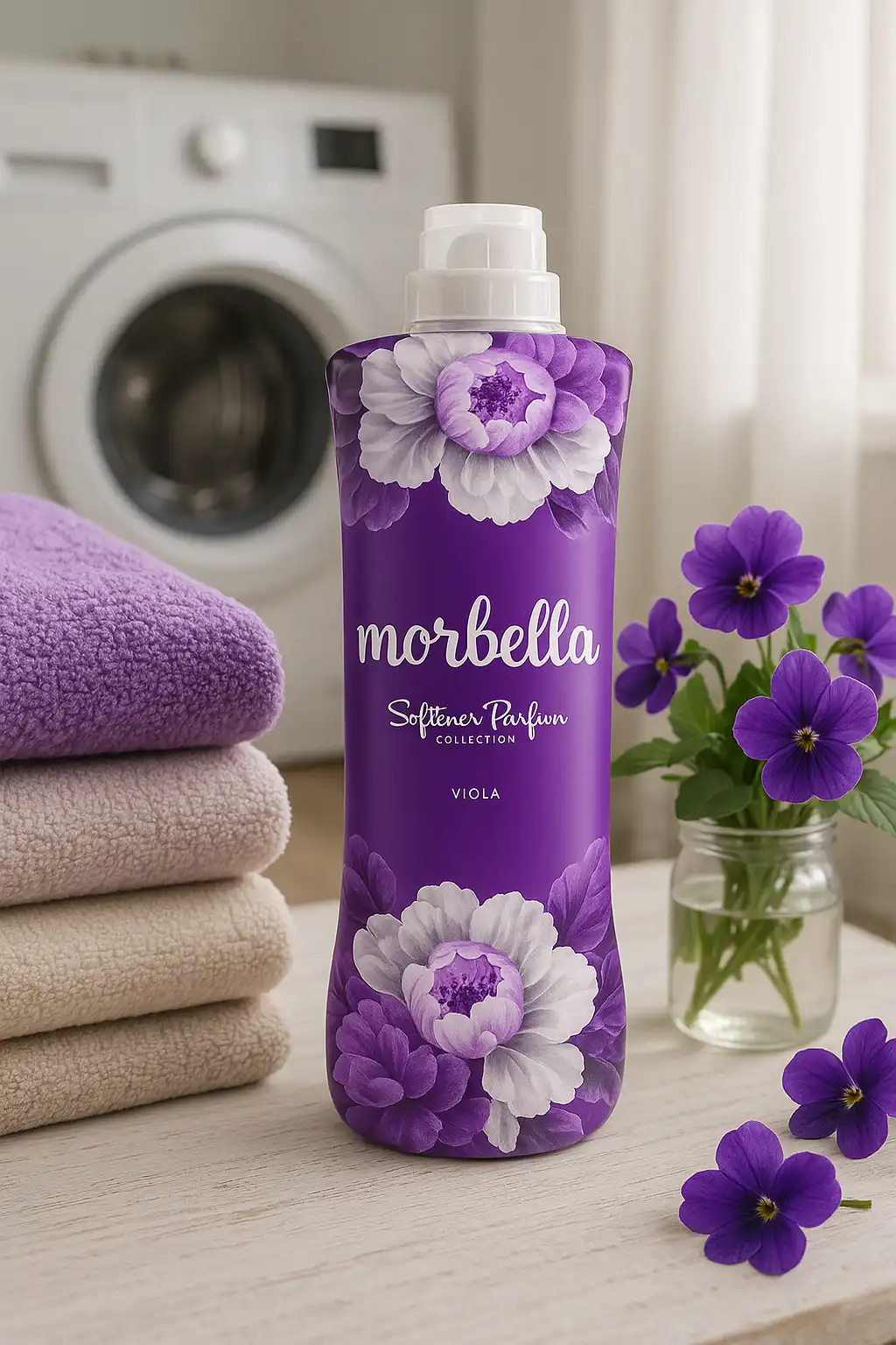 Morbella Ammorbidente Viola 1L – Profumo Intenso, 50 Lavaggi Concentrati