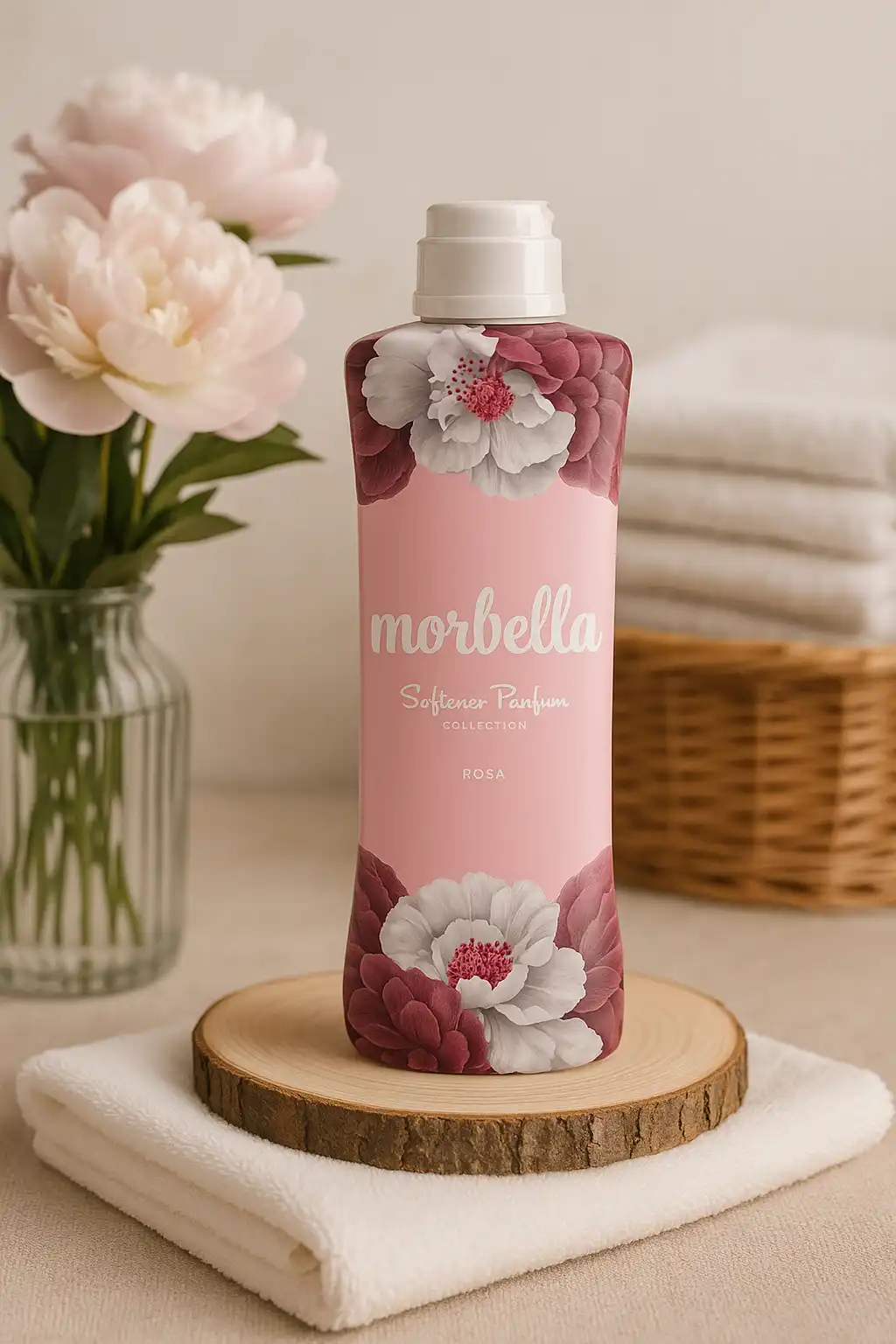 4x Morbella Ammorbidente Rosa 1L – Profumo Romantico – Fino a 200 Lavaggi