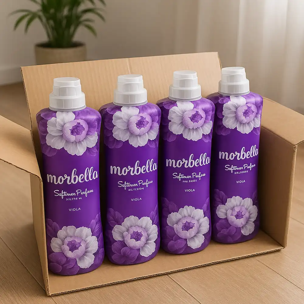 4x Morbella Ammorbidente Viola 1L – Profumo Intenso e Duraturo – 200 Lavaggi