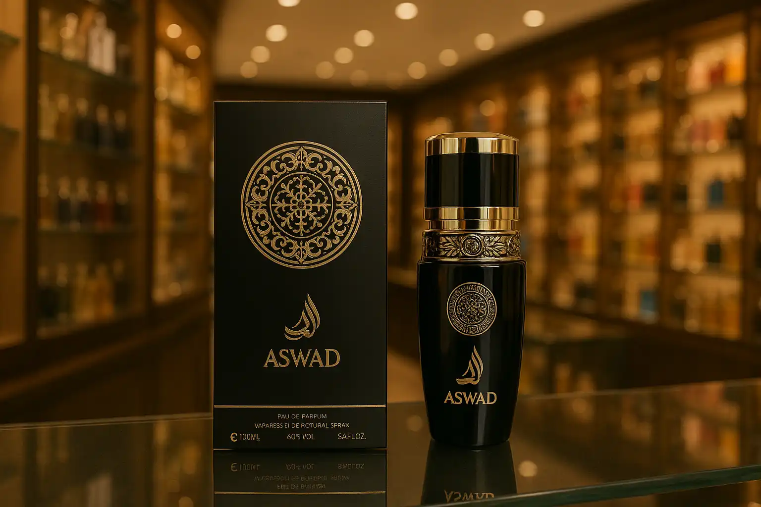 Profumo Arabo Uomo 100ml Aswad – Eau de Parfum Intenso Simile a Lattafa Asad
