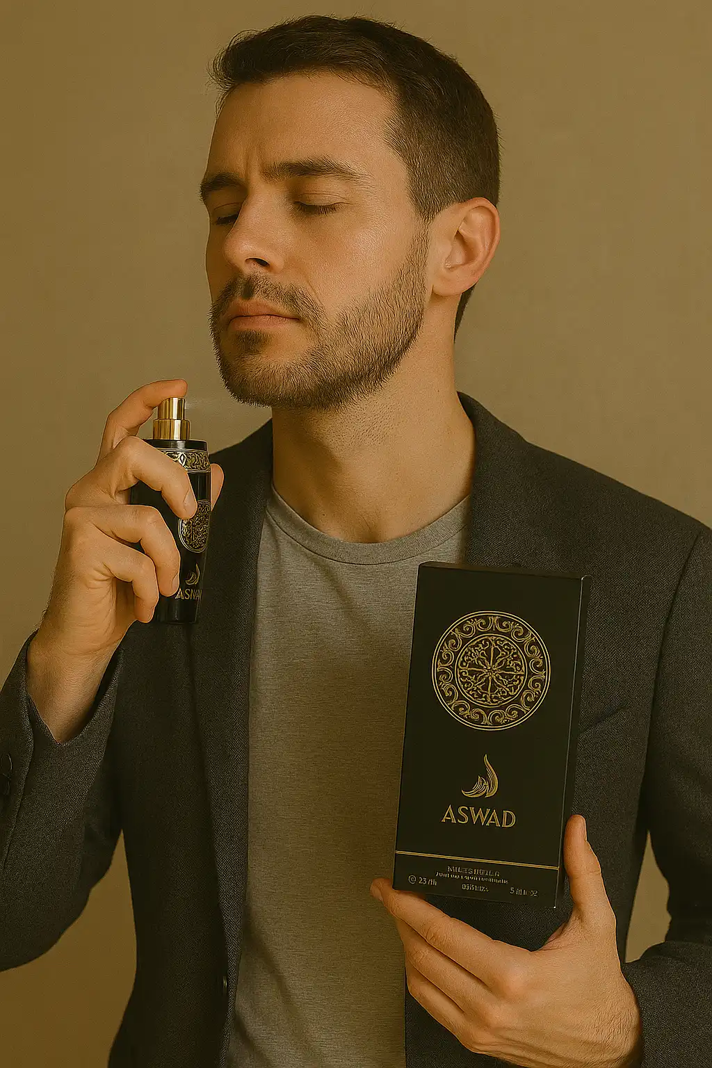 Profumo Arabo Uomo 100ml Aswad – Eau de Parfum Intenso Simile a Lattafa Asad