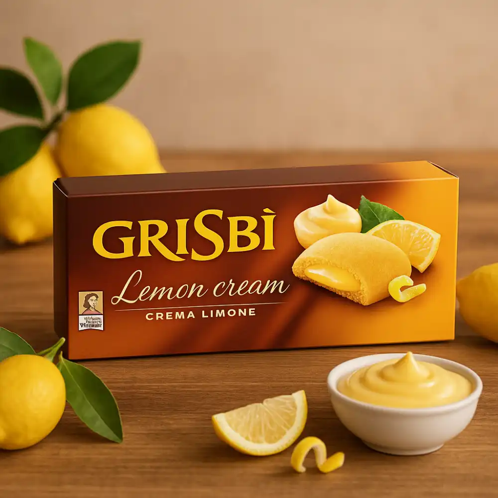 6 Confezioni Vicenzi Grisbi Limone 150g – Biscotti Ripieni alla Crema di Limone